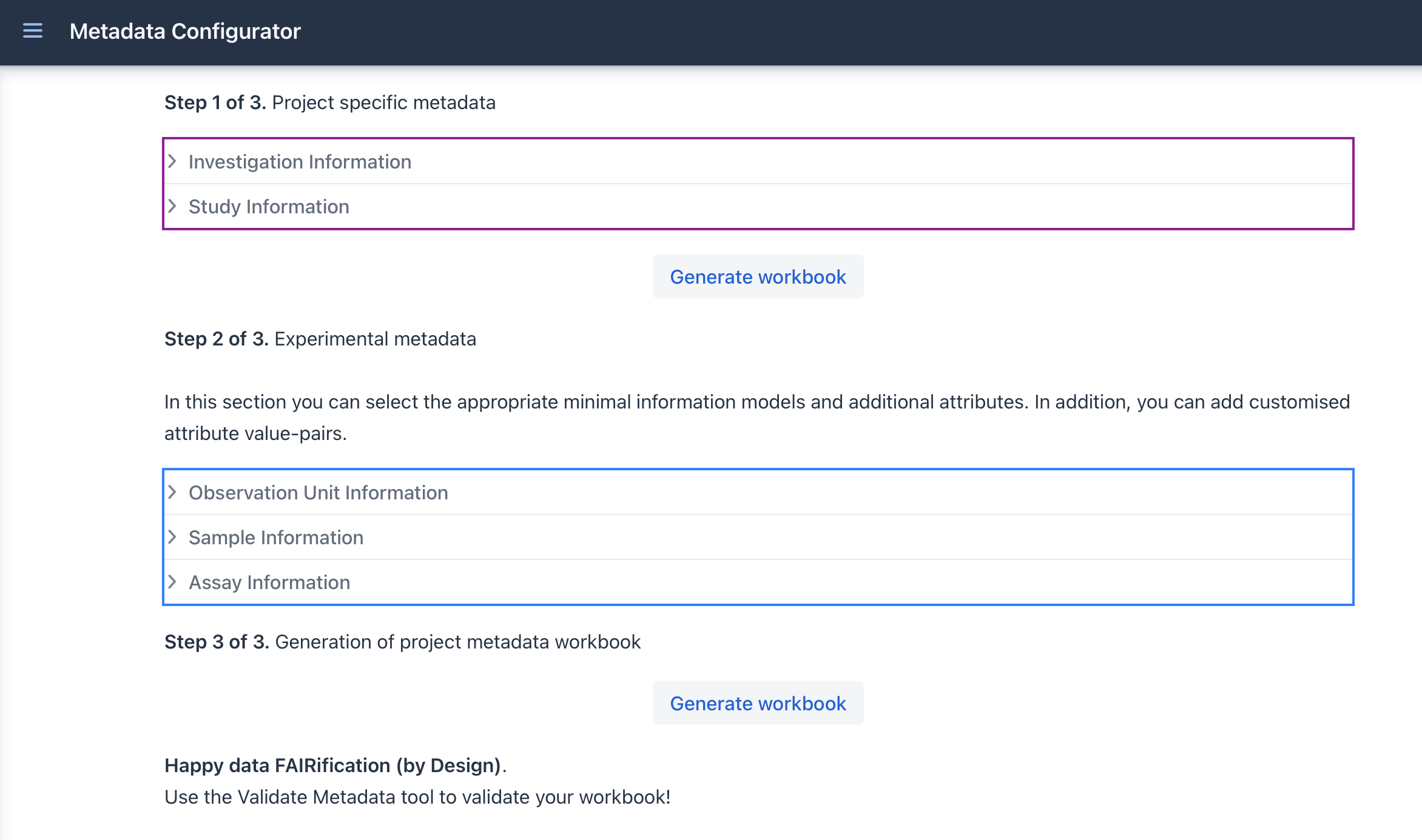 Web Interface